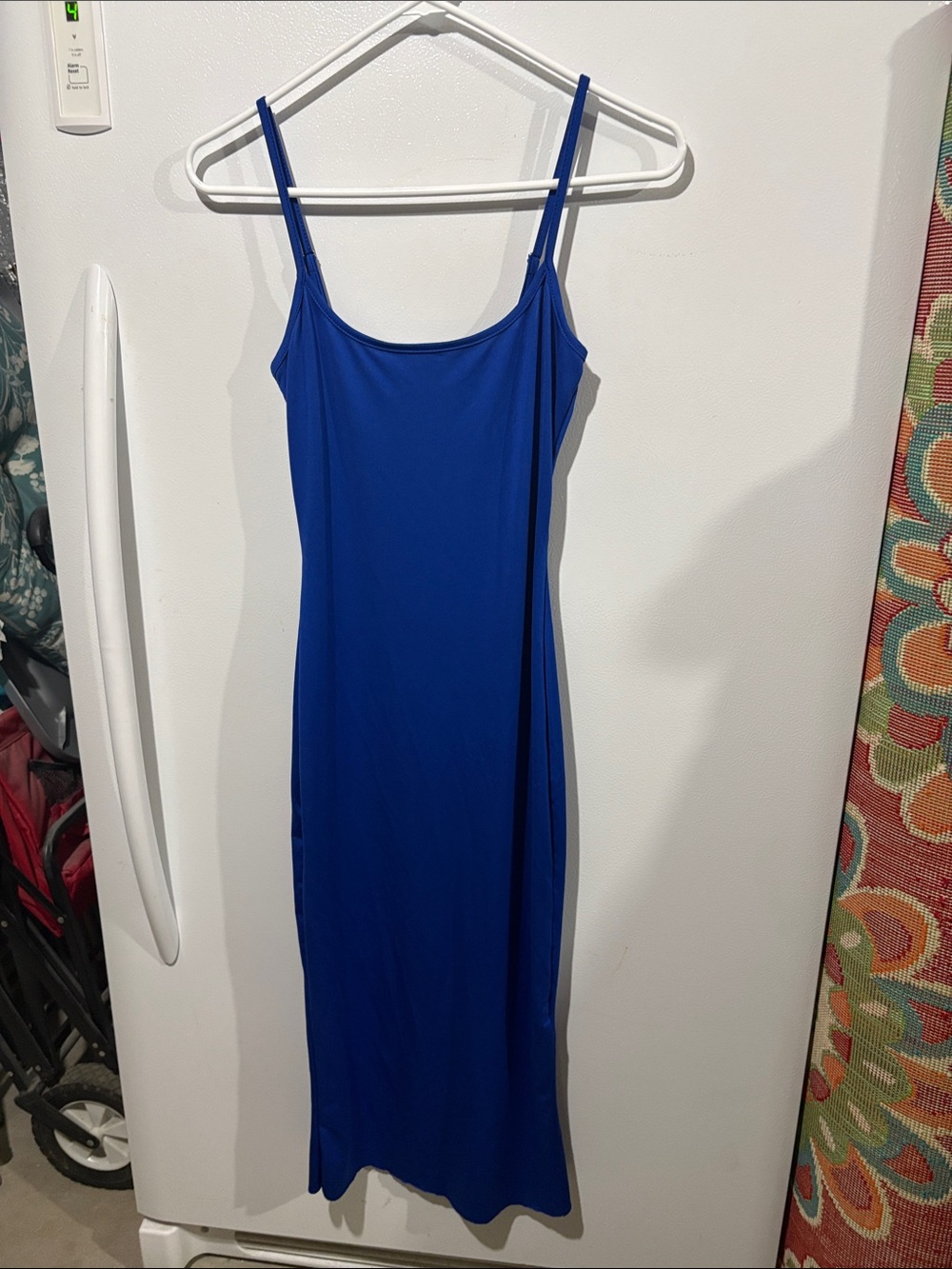 Source Unknown Royal Blue Maxi Slip Dress with Spaghetti Straps
